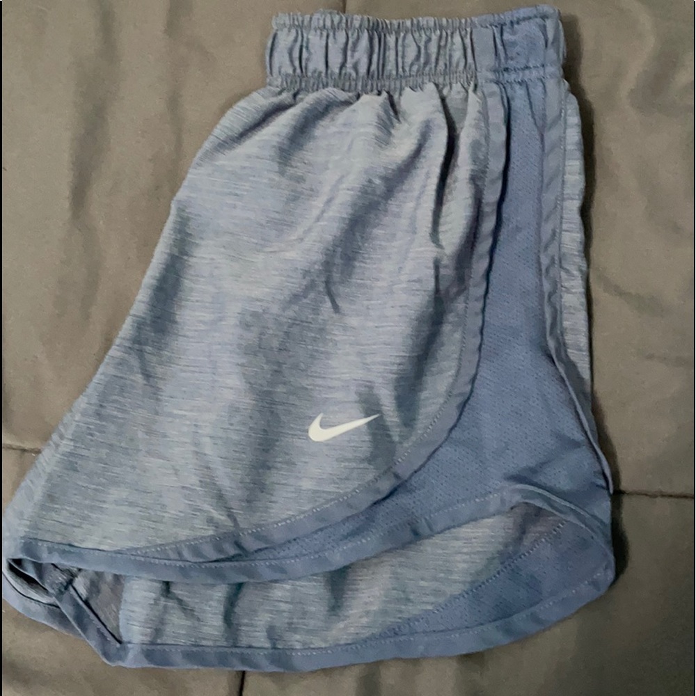 navy blue nike running shorts